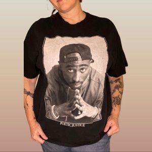 Vintage Poetic Justice Tupac Black t-shirt sz 2XLarge
